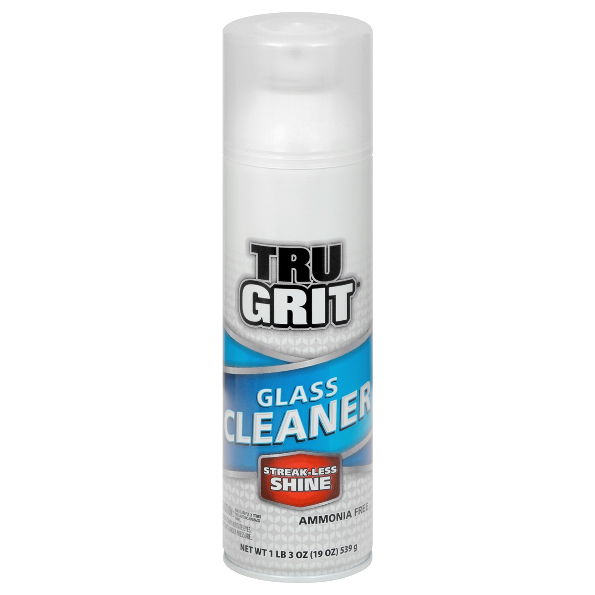 slide 1 of 1, Tru Grit Glass Cleaner Aerosol Spray Can, 19 oz