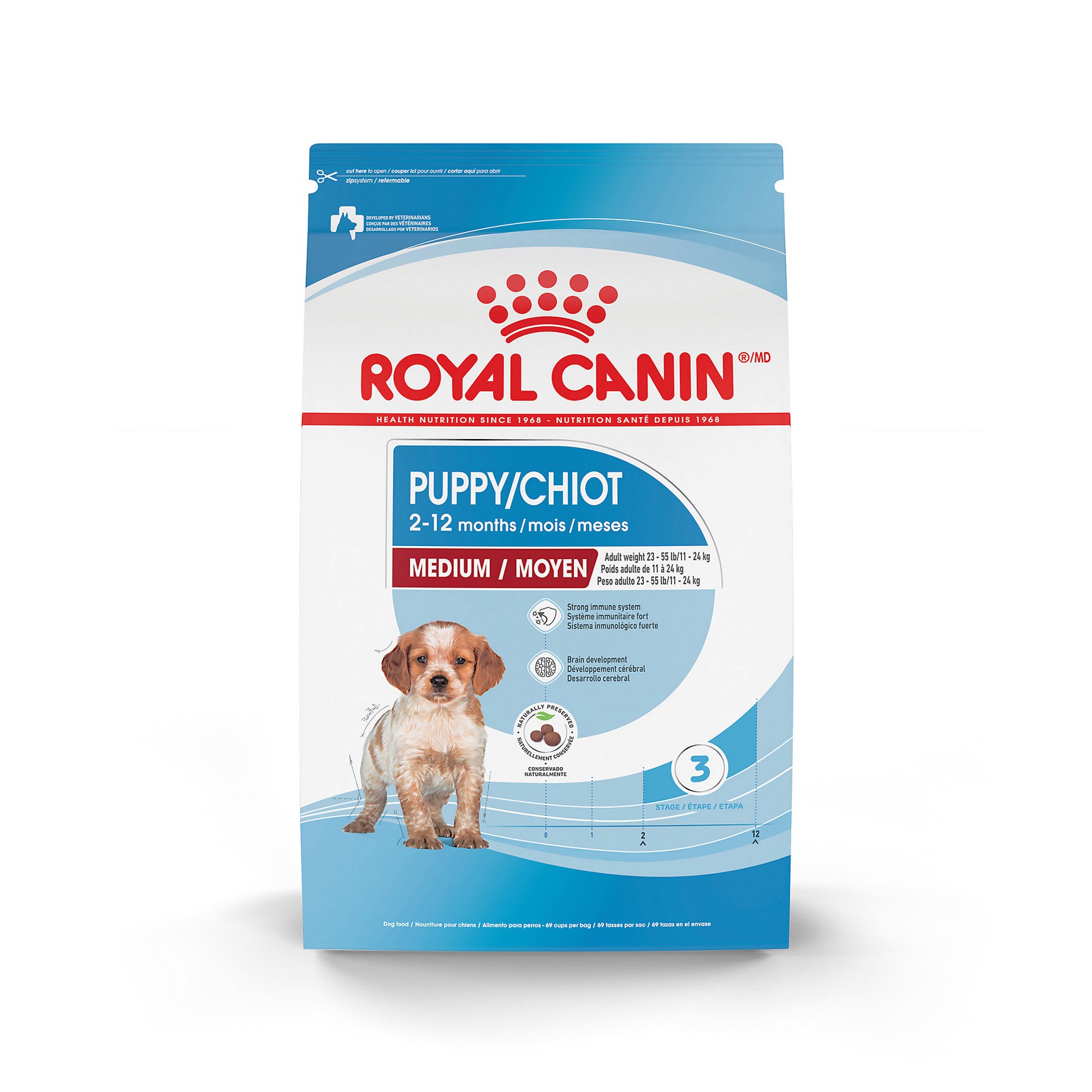 slide 1 of 9, Royal Canin Medium Puppy Dry Food, 17 lb