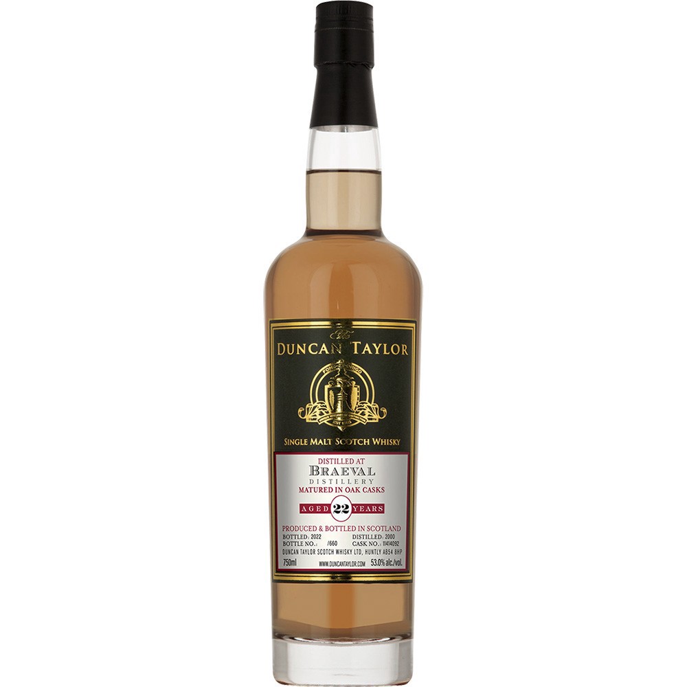 slide 1 of 1, Duncan Taylor Braeval 22yr 2000, 750 ml