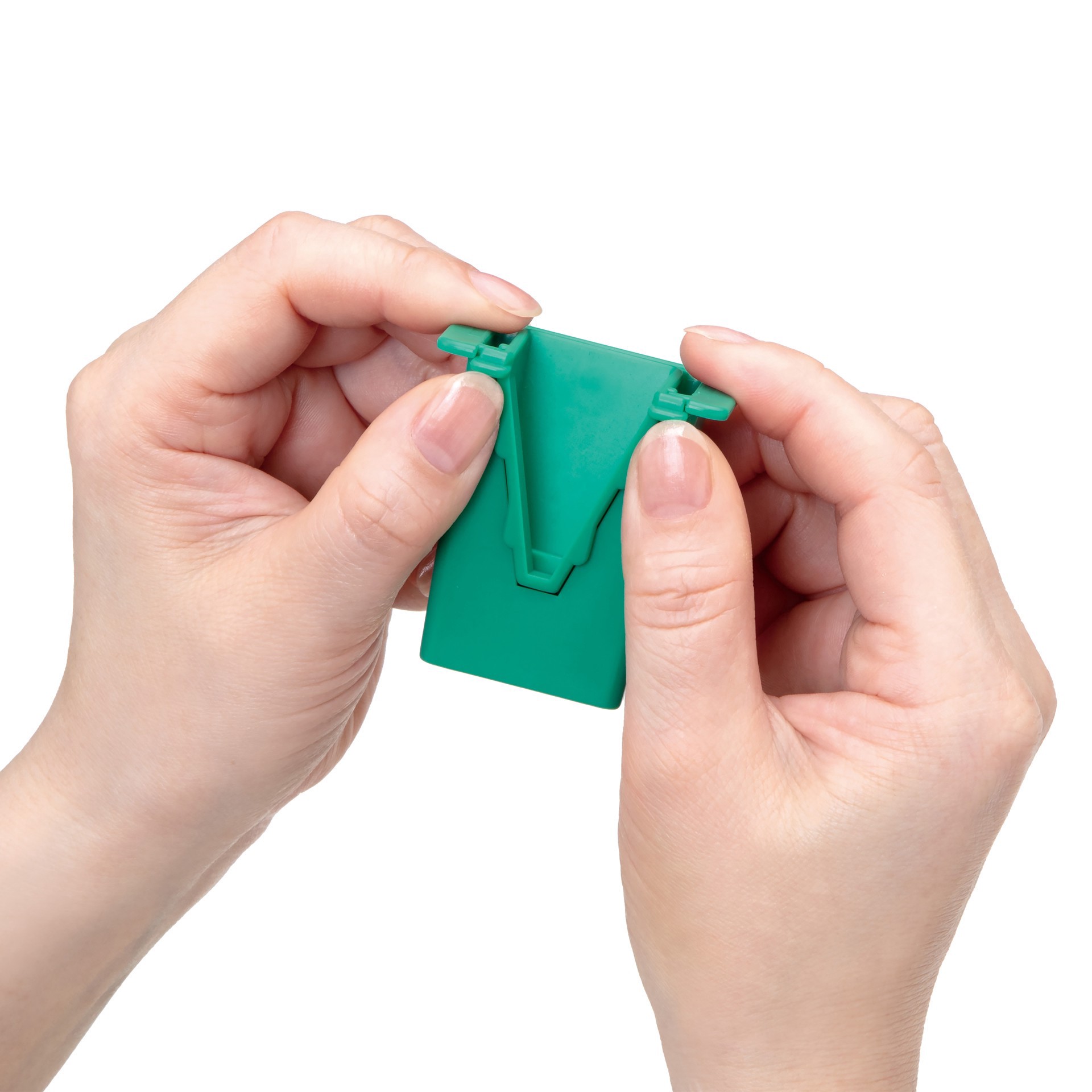 slide 3 of 8, Clover Fabric Tube Maker, 0.875 in x 1.25 in x 1.625 in