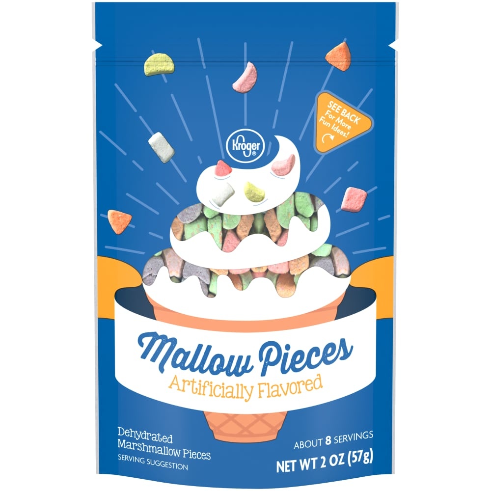 slide 1 of 1, Kroger Mallow Pieces Dehydrated Marshmallows, 2 oz