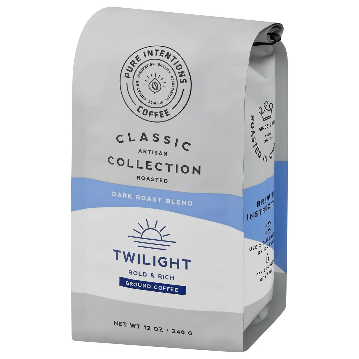 slide 5 of 12, Pure Intentions Coffee Twilight Dark Roast Blend Ground Coffee - 12 oz, 12 oz