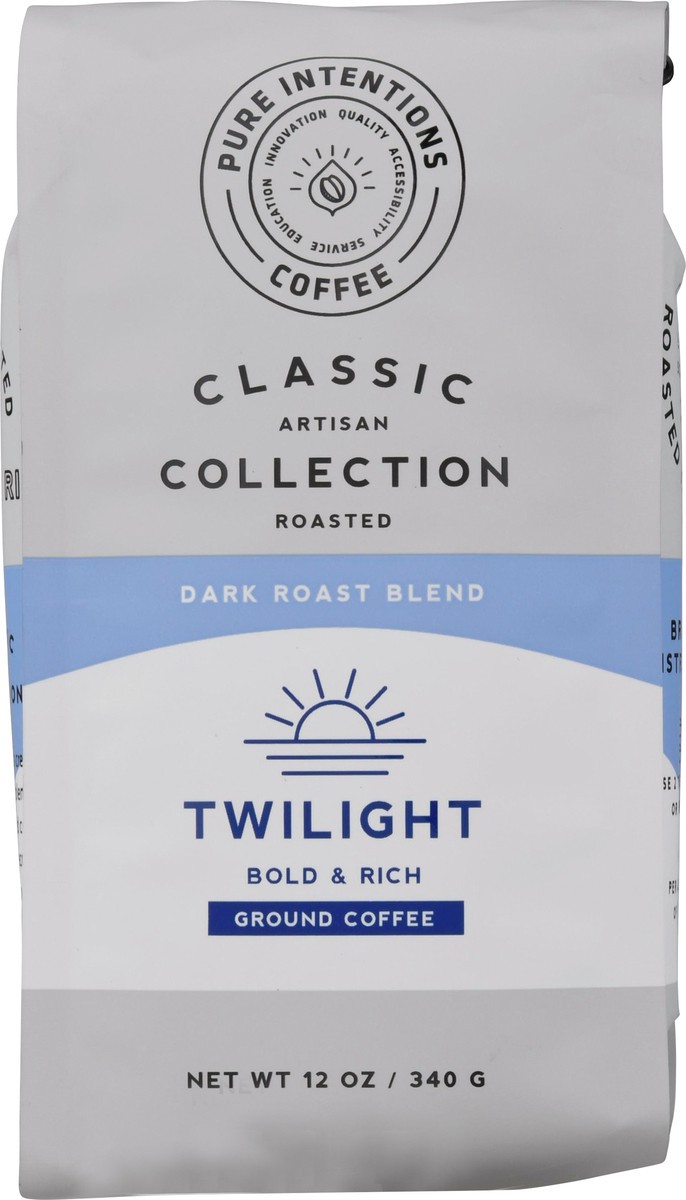 slide 12 of 12, Pure Intentions Coffee Twilight Dark Roast Blend Ground Coffee - 12 oz, 12 oz