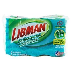 Libman Antibacterial Scrub Sponges 3 ea