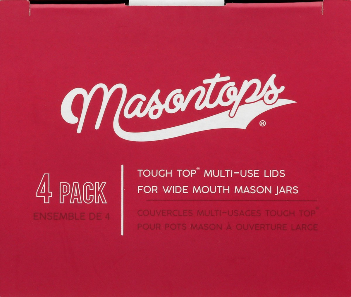 slide 5 of 9, Masontops Tough Top Durable Multi-Use Lids 4 ea, 4 ct