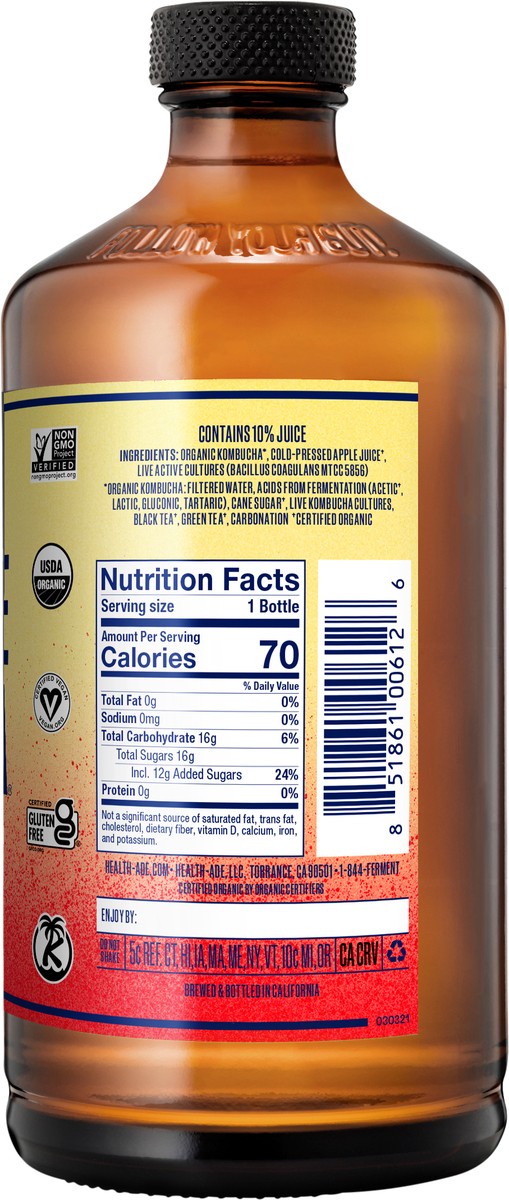 slide 2 of 4, Health-Ade Pink Lady Apple, 16 fl oz