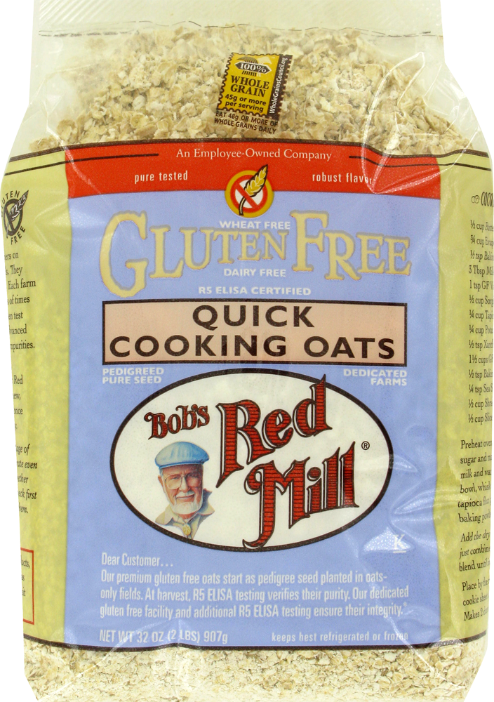 slide 1 of 1, Bob's Red Mill Gluten Free Quick Rolled Oats, 32 oz