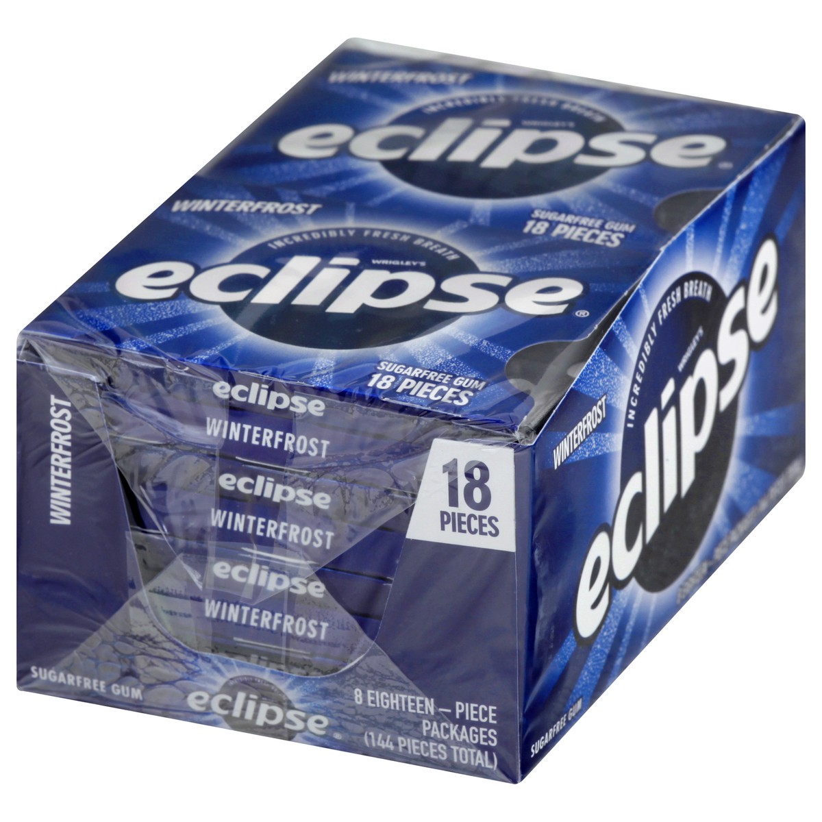 slide 7 of 9, Eclipse Sugar Free Winterfrost Gum 8 ea, 8 ct