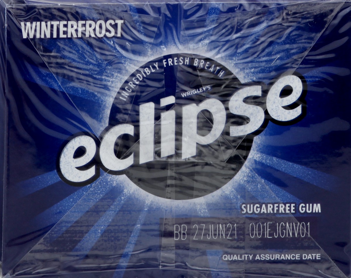 slide 3 of 9, Eclipse Sugar Free Winterfrost Gum 8 ea, 8 ct