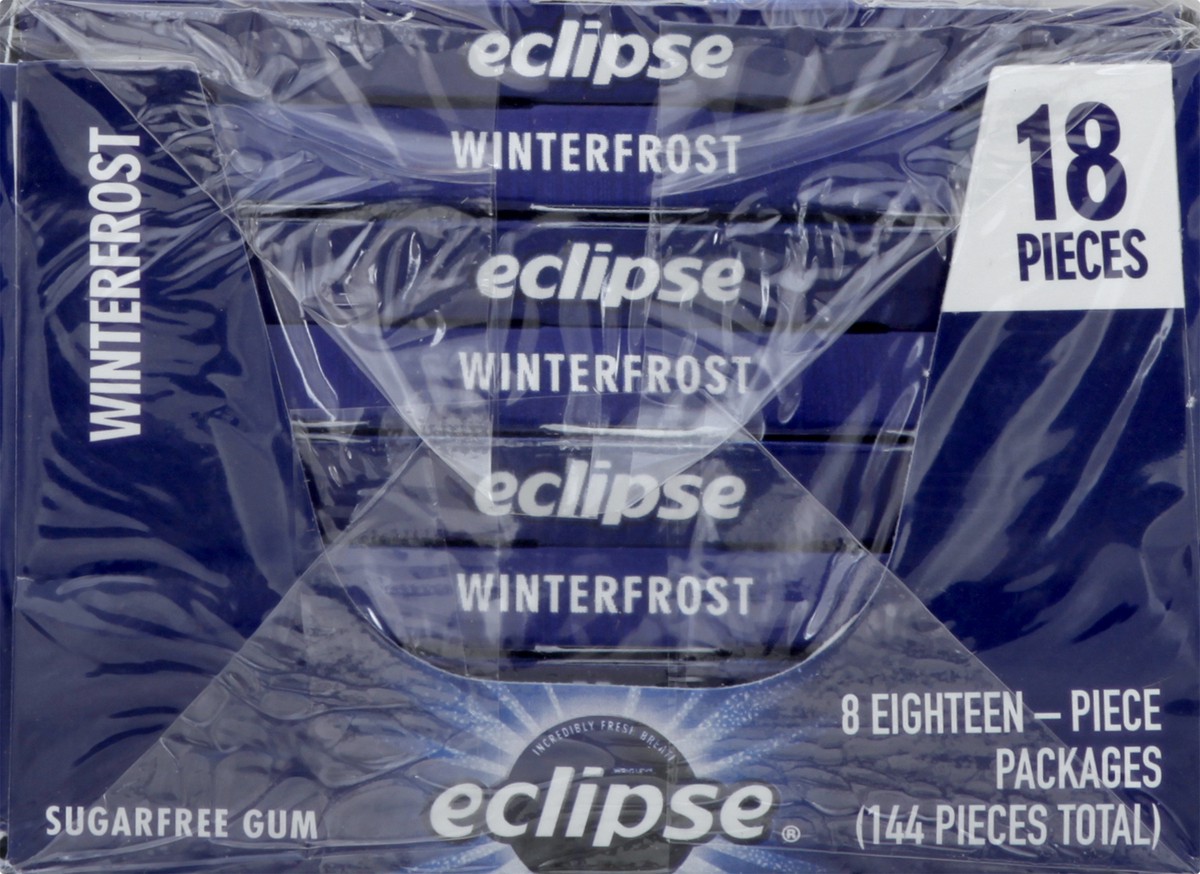slide 4 of 9, Eclipse Sugar Free Winterfrost Gum 8 ea, 8 ct