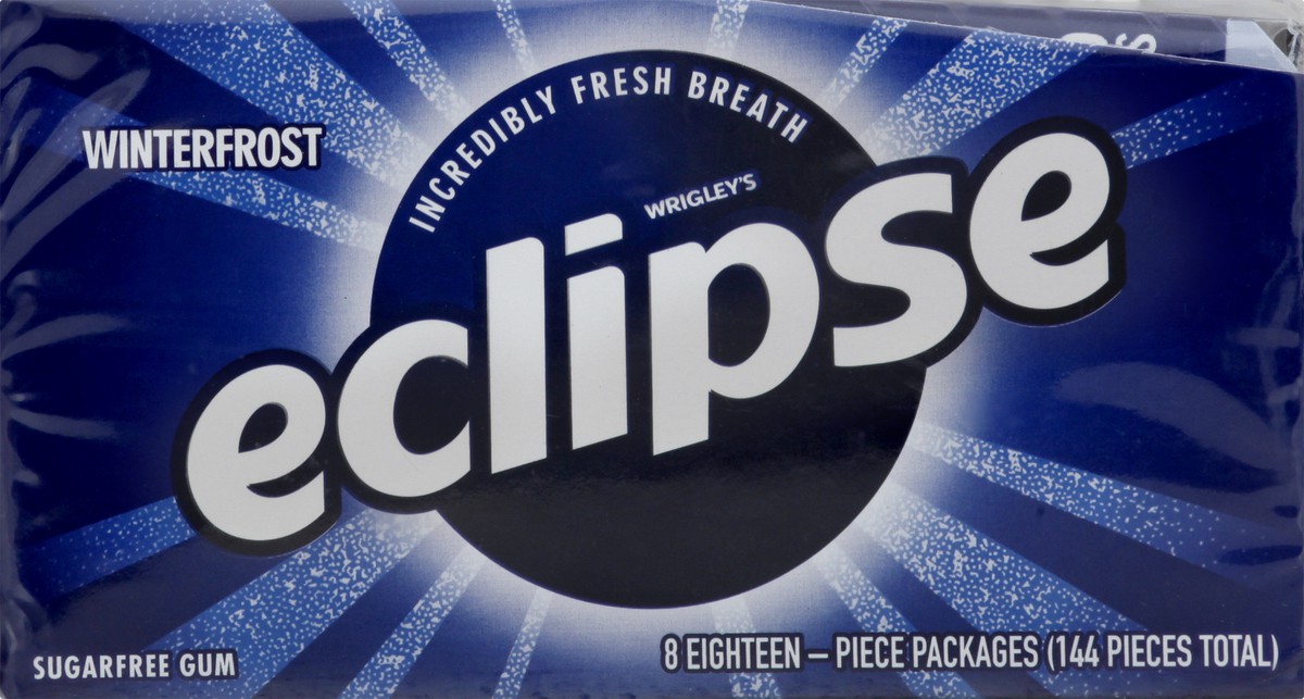 slide 6 of 9, Eclipse Sugar Free Winterfrost Gum 8 ea, 8 ct