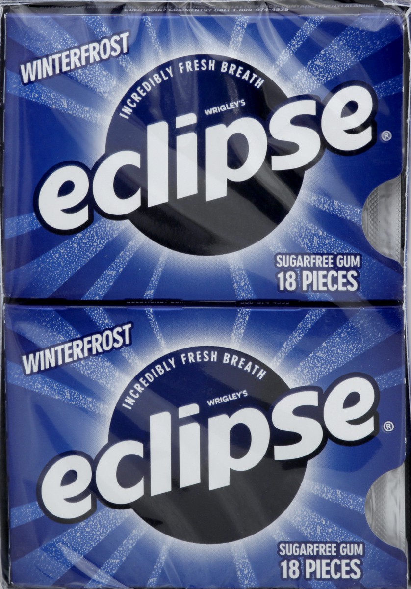 slide 8 of 9, Eclipse Sugar Free Winterfrost Gum 8 ea, 8 ct