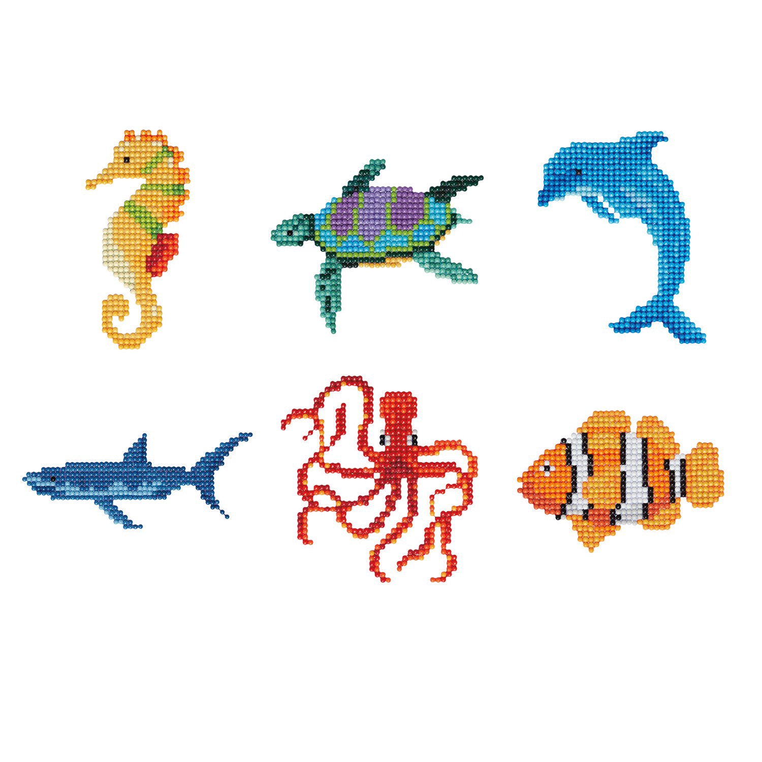 slide 7 of 7, Sea Life Diamond Art Kit By Make Market, 4 in x 6 in