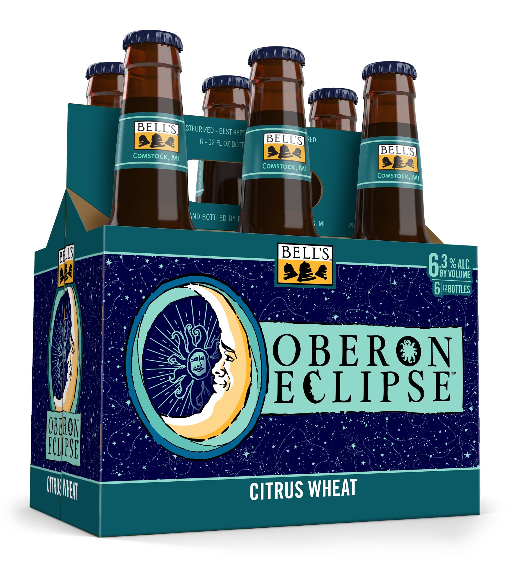 slide 2 of 4, Bell's Oberon Eclipse Citrus Wheat Ale Beer, 6 Pack, 12 fl oz Bottles, 6 ct; 12 oz