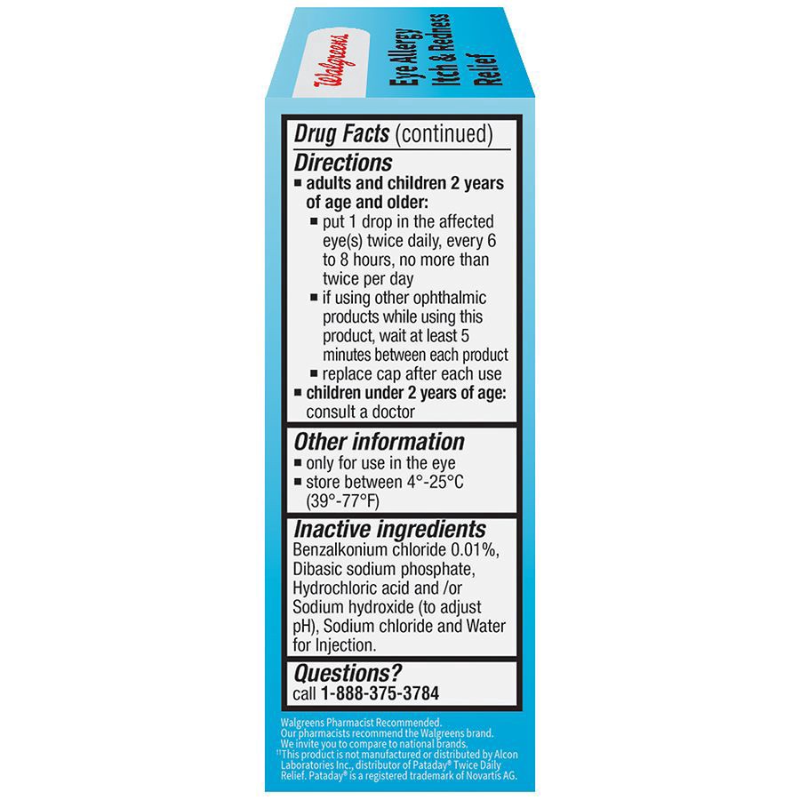 slide 2 of 4, Walgreens Eye Allergy Itch & Redness Relief, 0.17 fl oz