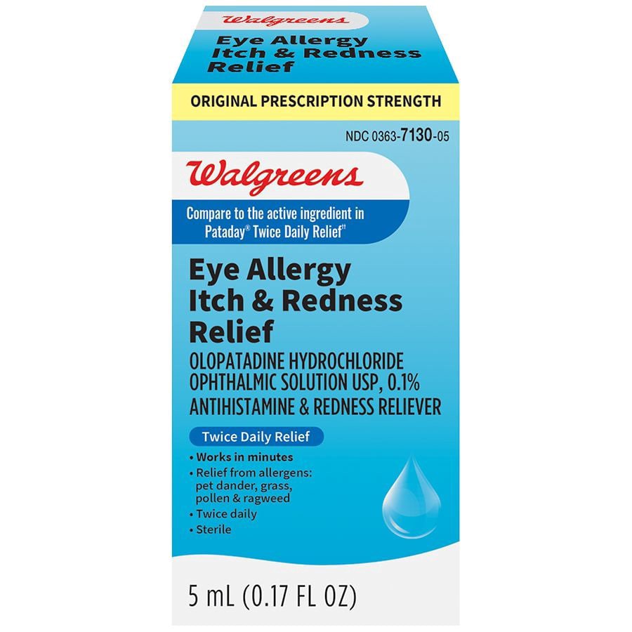 slide 1 of 4, Walgreens Eye Allergy Itch & Redness Relief, 0.17 fl oz