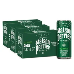 Maison Perrier Ultimate Sparkling Water, 11.15 fl oz Cans, 8 Count, 3 Pack