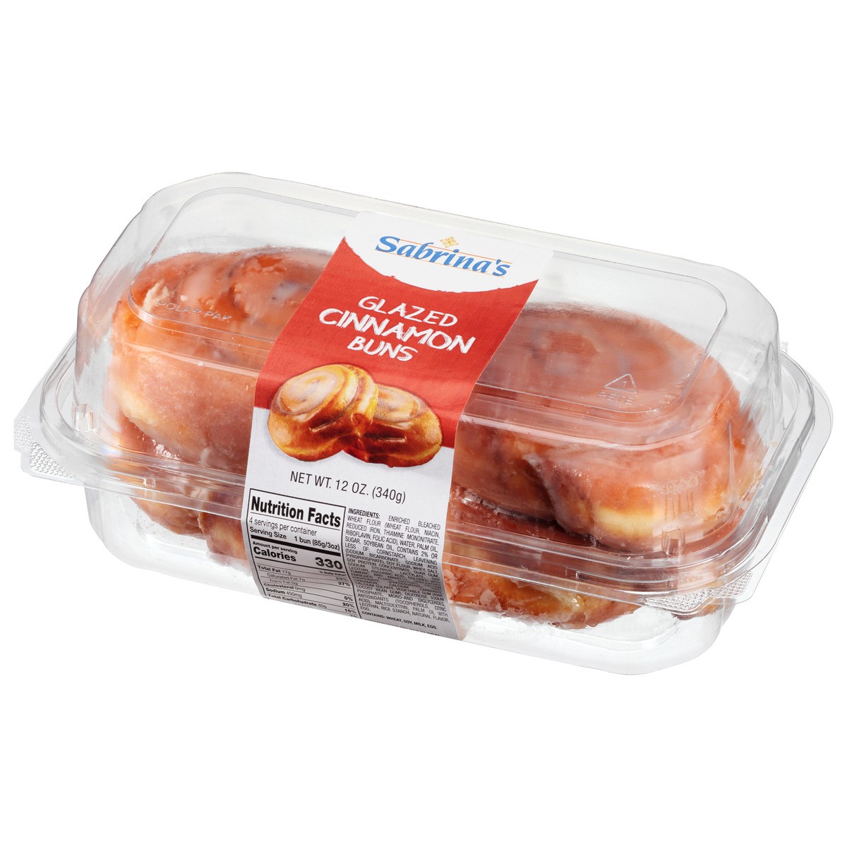slide 7 of 14, Sabrina's Glazed Cinnamon Buns 12 oz, 12 oz