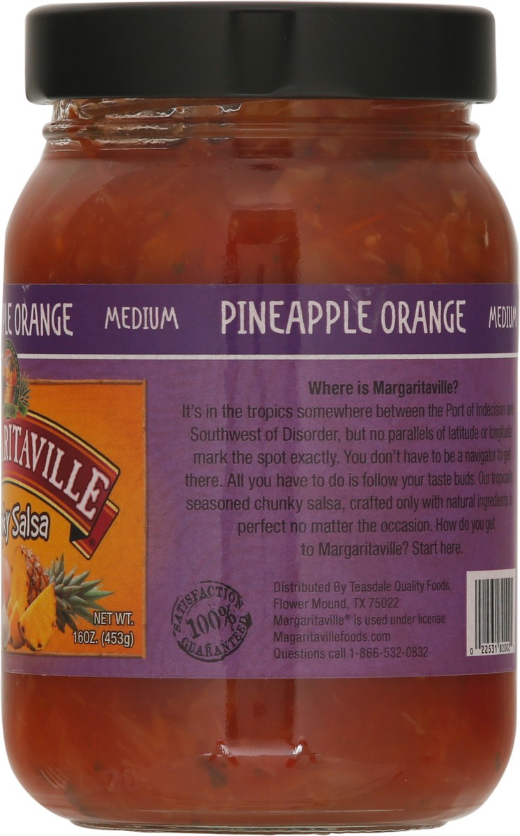 slide 8 of 9, Margaritaville Brewing Co. Pineapple Orange Chunky Salsa Medium, 16 oz