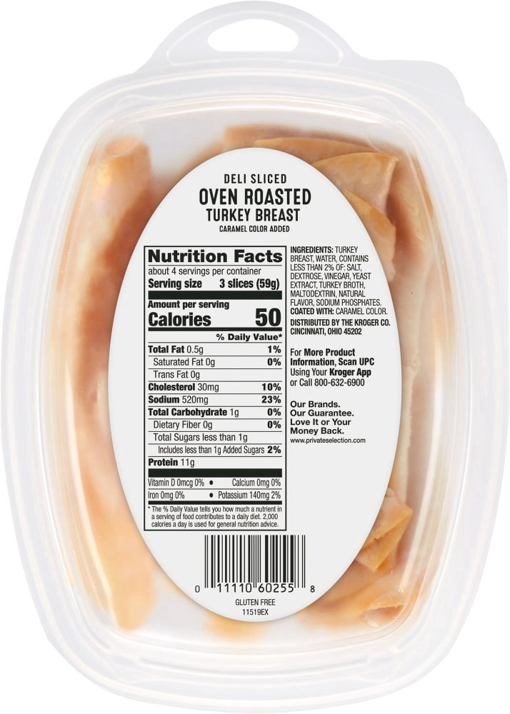 slide 2 of 2, Private Selection Oven Roasted Turkey Breast, 8 oz