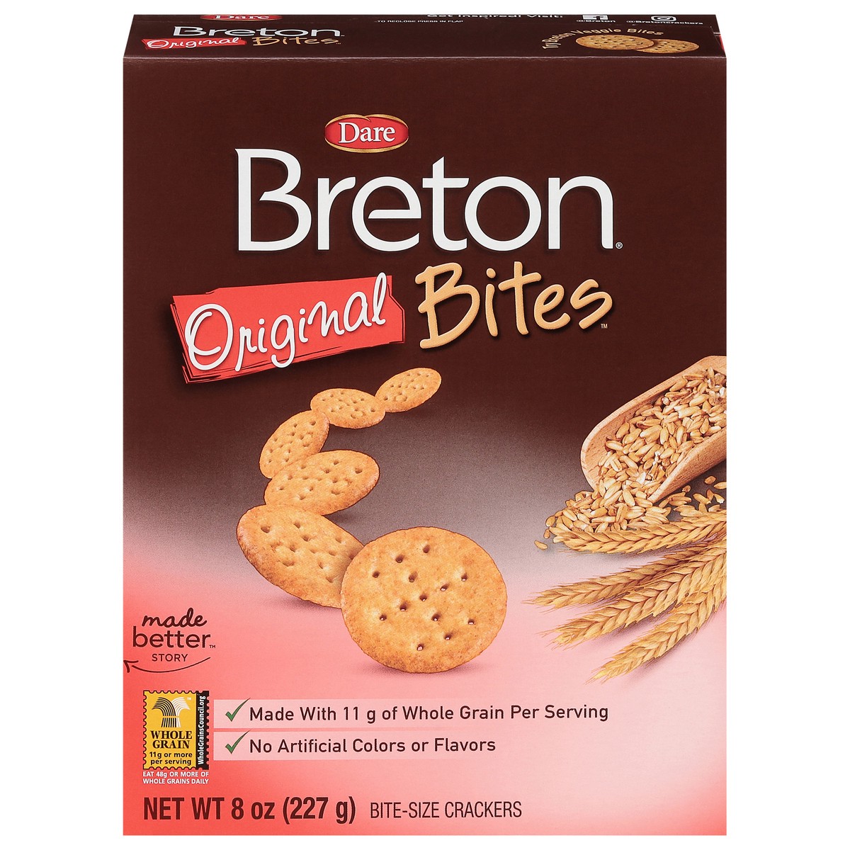 slide 1 of 9, Breton Dare Breton Original Bites, 8 oz