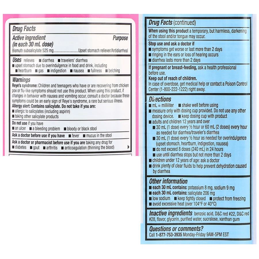 slide 3 of 5, Walgreens Soothe Bismuth Subsalicylate 525 mg Liquid Original, 16 fl oz
