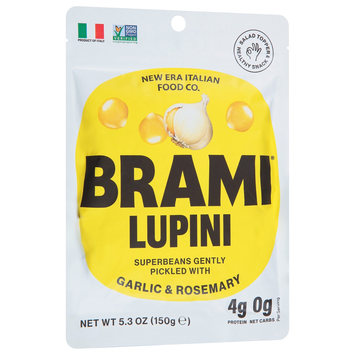 slide 7 of 9, Brami Garlic And Herb Italian Snacking Lupini Beans, 5.3 oz