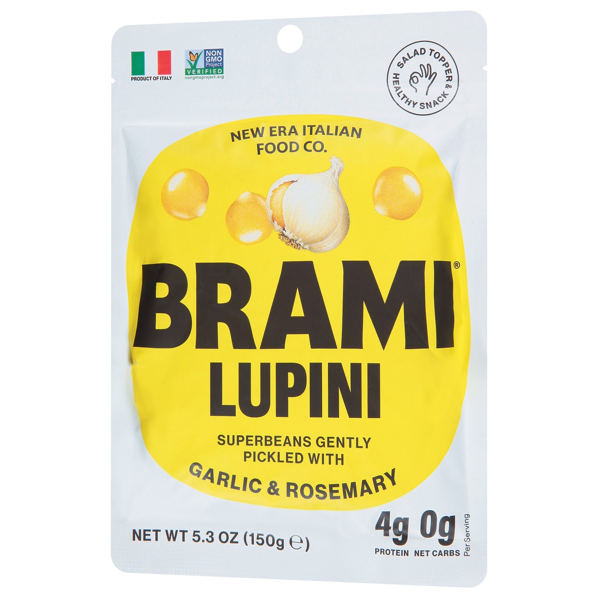 slide 9 of 9, Brami Garlic And Herb Italian Snacking Lupini Beans, 5.3 oz