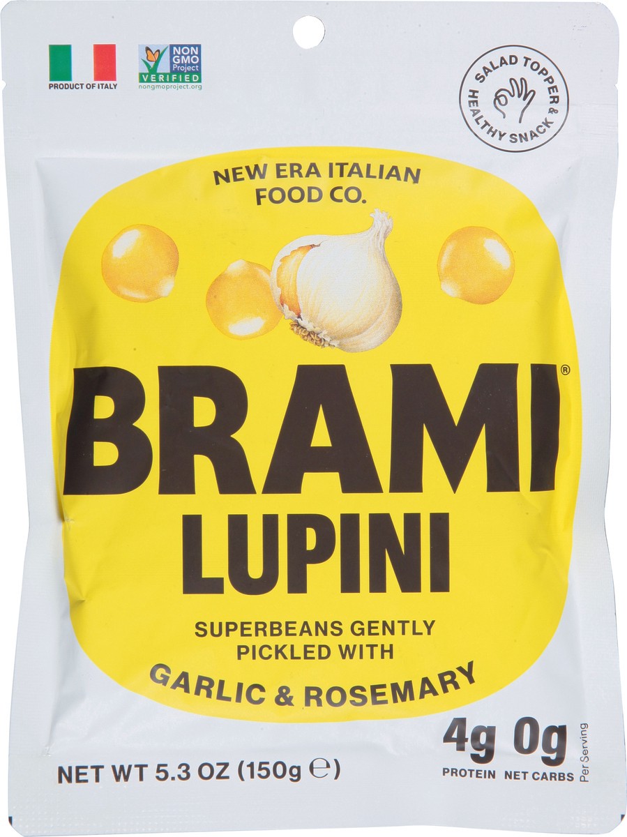 slide 2 of 9, Brami Garlic And Herb Italian Snacking Lupini Beans, 5.3 oz