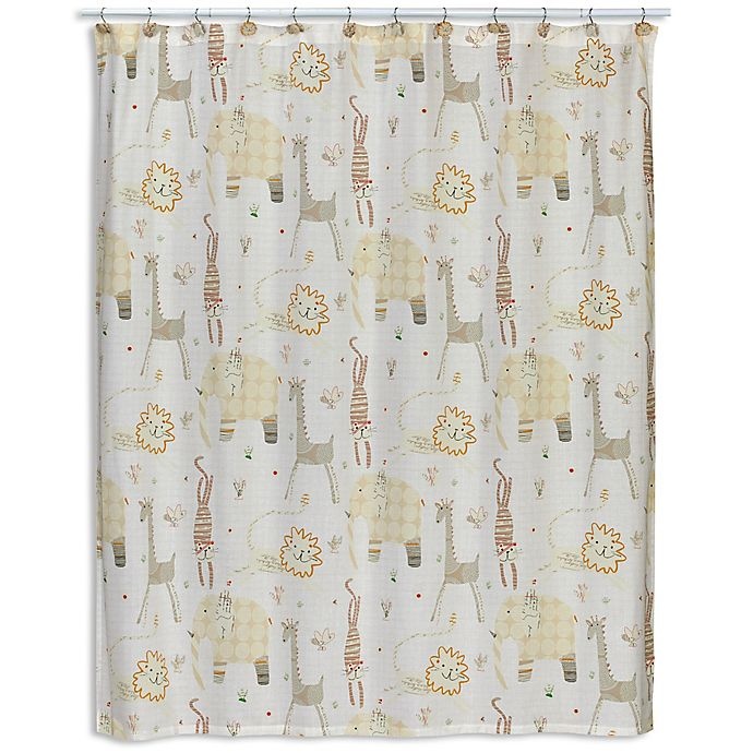 slide 1 of 3, Creative Bath Animal Crackers Shower Curtain, 1 ct