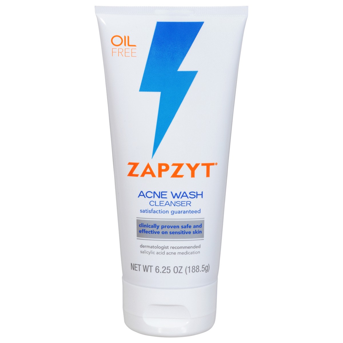 slide 1 of 9, Zapzyt Oil Free Acne Wash Cleanser 6.25 oz, 6.25 oz