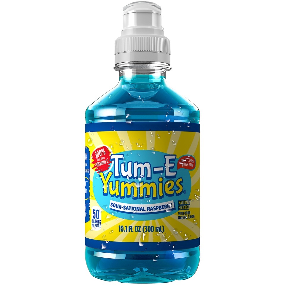 slide 1 of 1,  Tum-E Yummies Sour-Sational Raspberry Juice, 10.1 fl oz