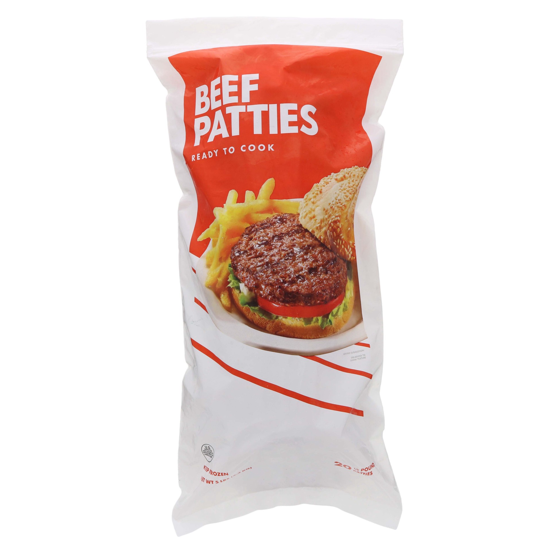 slide 1 of 1, Birchwood Soy Beef Patties, 20 ct