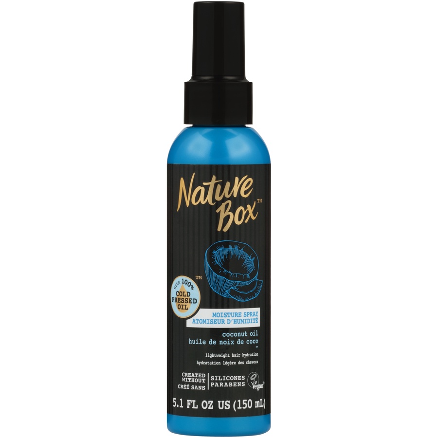 slide 1 of 5, Nature Box Coconut Oil Moisture Spray, 5.1 oz