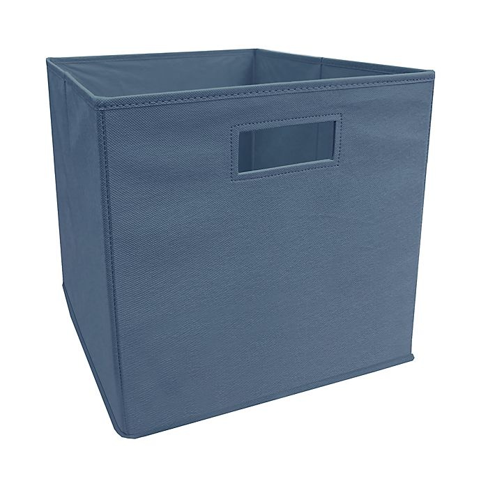 slide 1 of 1, ORG Blue Horizon Collapsible Storage Bin - Blue, 13 in