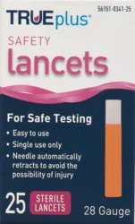 TRUEplus Safety Lancets, 28 Gauge