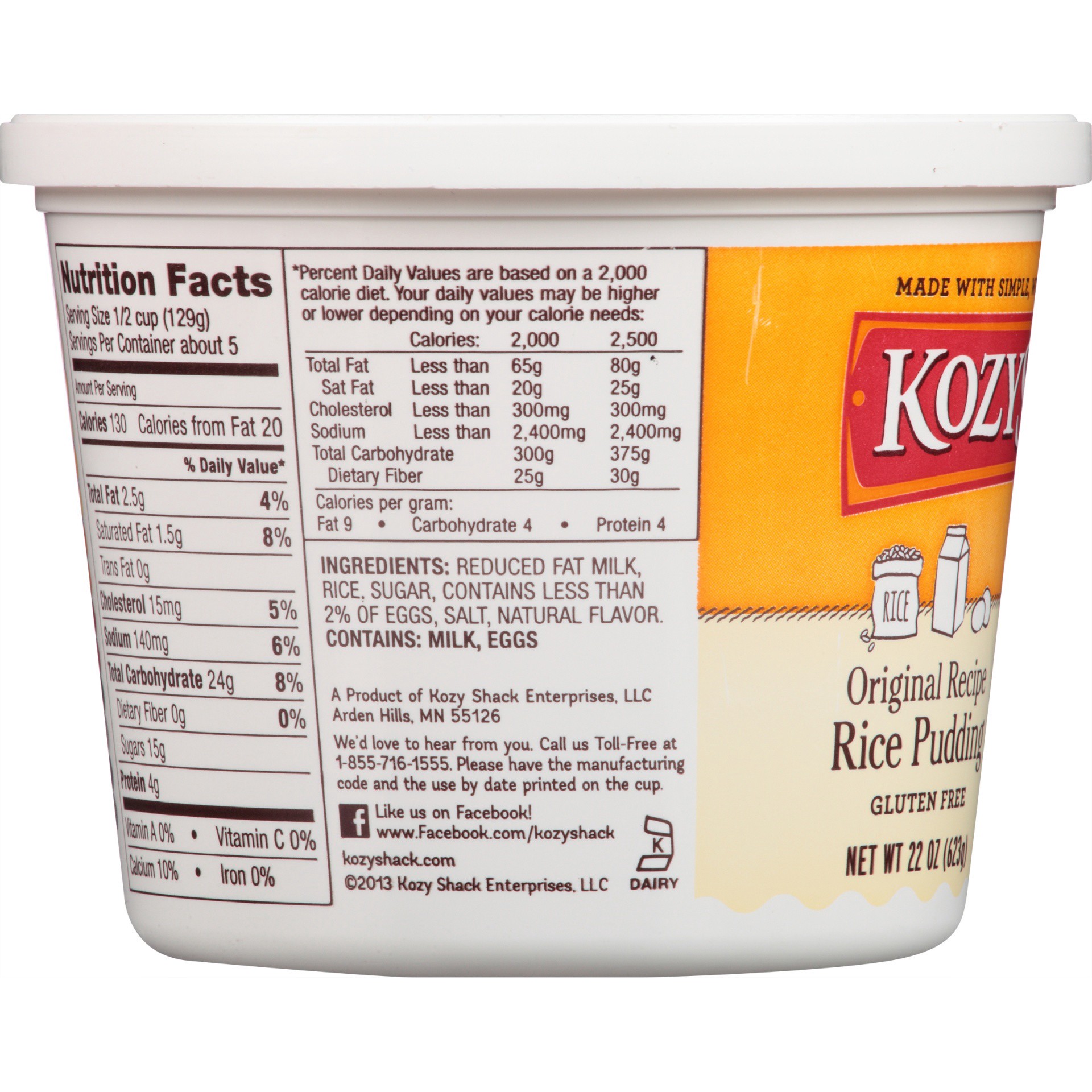 slide 5 of 6, Kozy Shack Original Rice Pudding, 22 oz