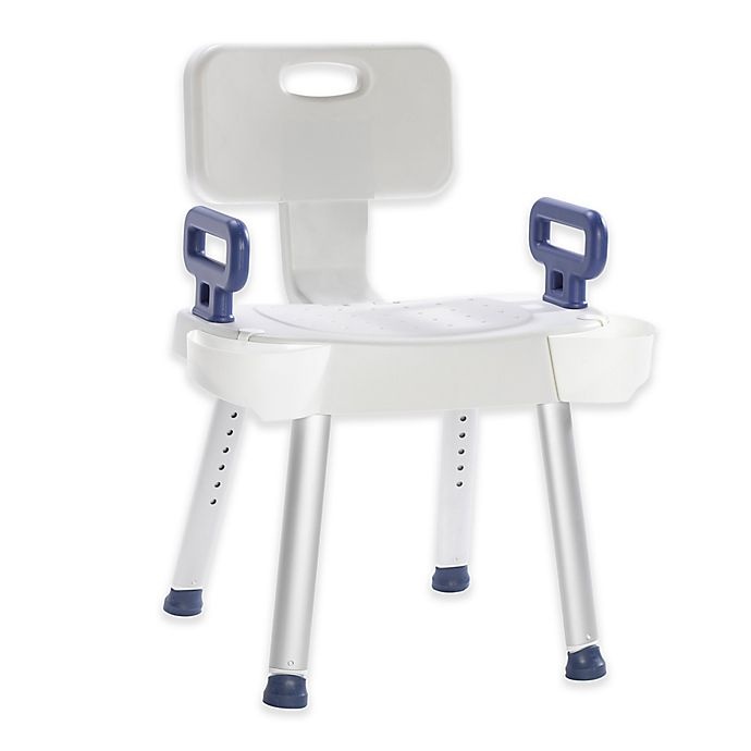 slide 1 of 4, Drive Medical Premium Series Spa Safety Bath Chair - White, 1 ct