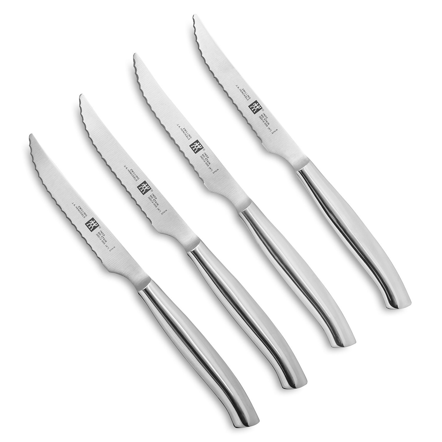 slide 1 of 1, Zwilling Twin Stainless Steel Steak Knives, 4 ct