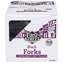 First Street Extra Heavy Duty Black Forks
