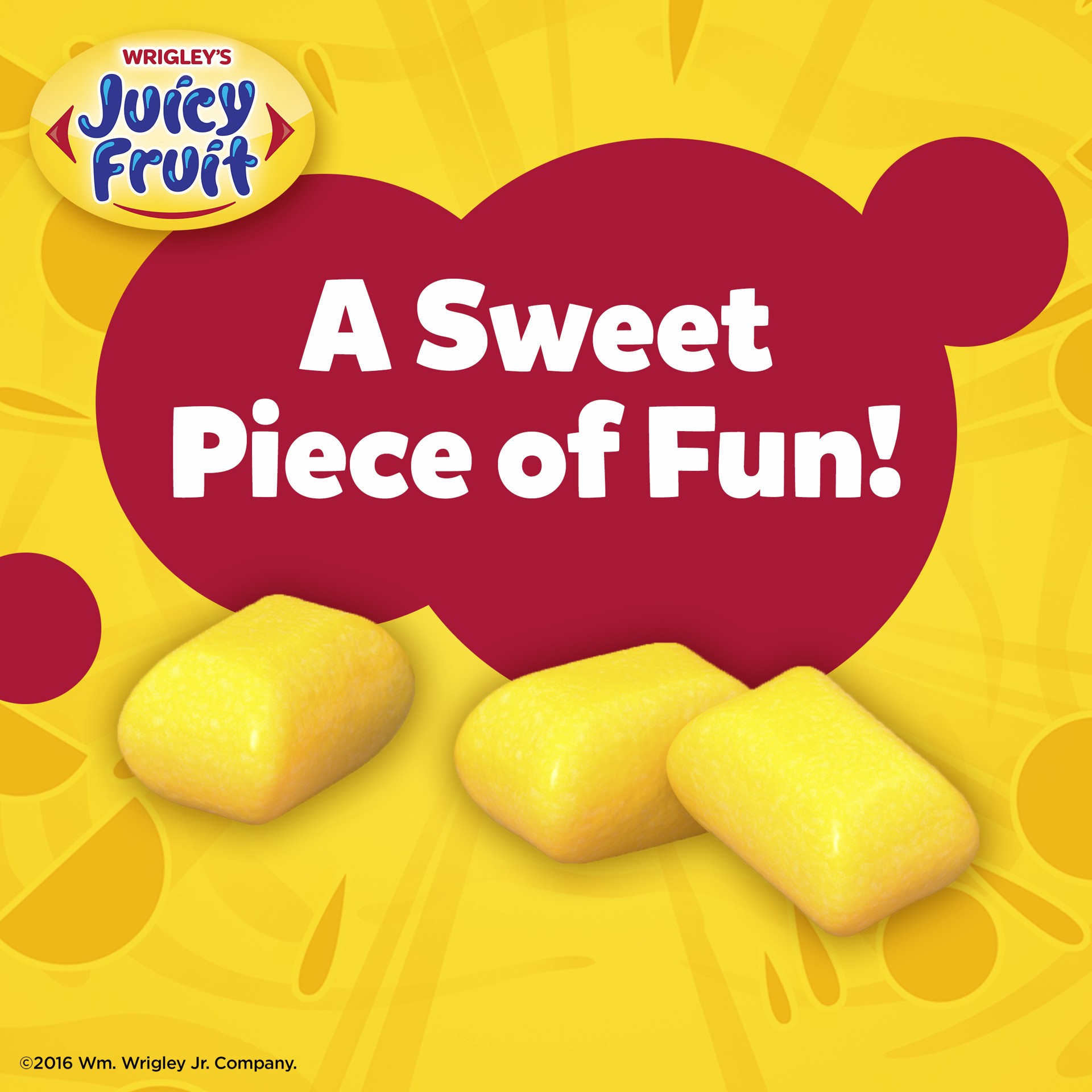 slide 6 of 8, JUICY FRUIT Original Bubble Gum, 40 Piece Bottle, 40 ct