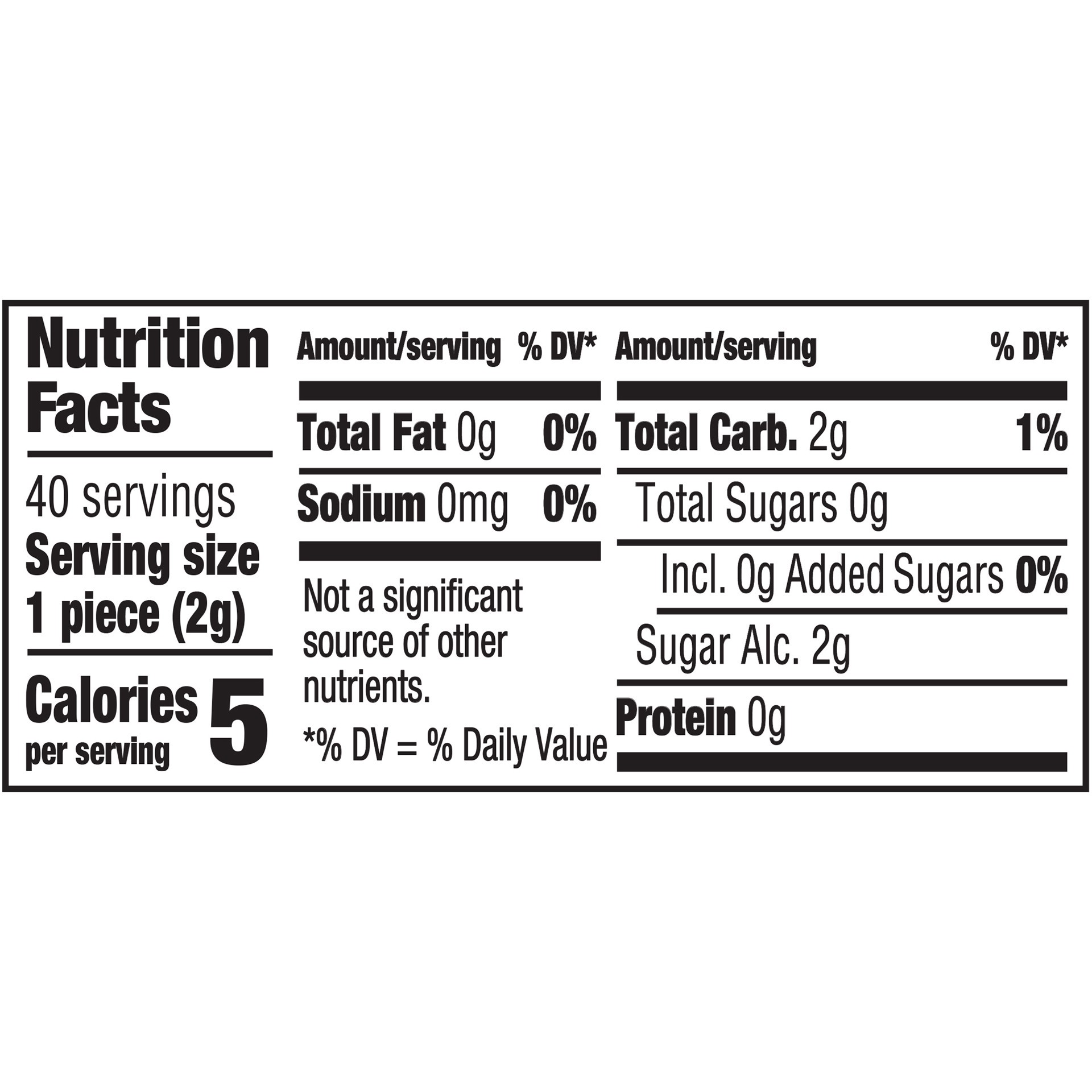 slide 5 of 8, JUICY FRUIT Original Bubble Gum, 40 Piece Bottle, 40 ct