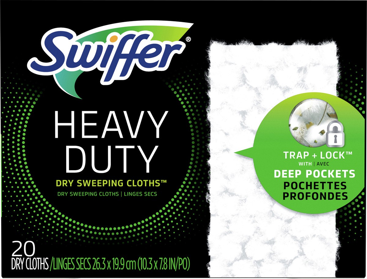 slide 1 of 3, Swiffer Heavy Duty Dry Sweeping Cloths 20 ea, 20 ct