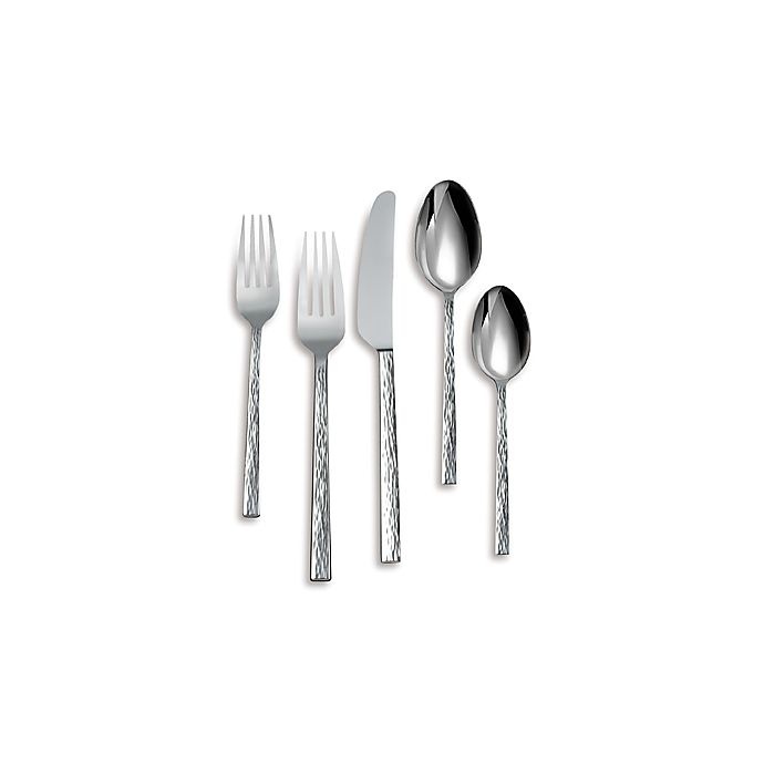 slide 1 of 1, Vera Wang Wedgwood Hammered Flatware Place Setting, 5 ct