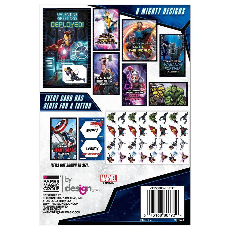 slide 2 of 2, PAPER MAGIC Avengers Tattoos, 1 ct