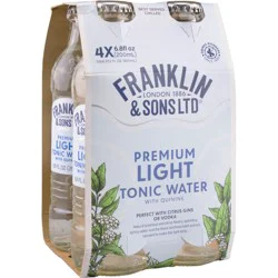 Franklin & Sons Light Tonic Water 4 pk Bottles