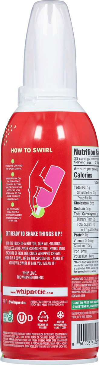 slide 10 of 13, Whipnotic Dairy Strawberry Swirl Whipped Topping 7 oz, 7 oz