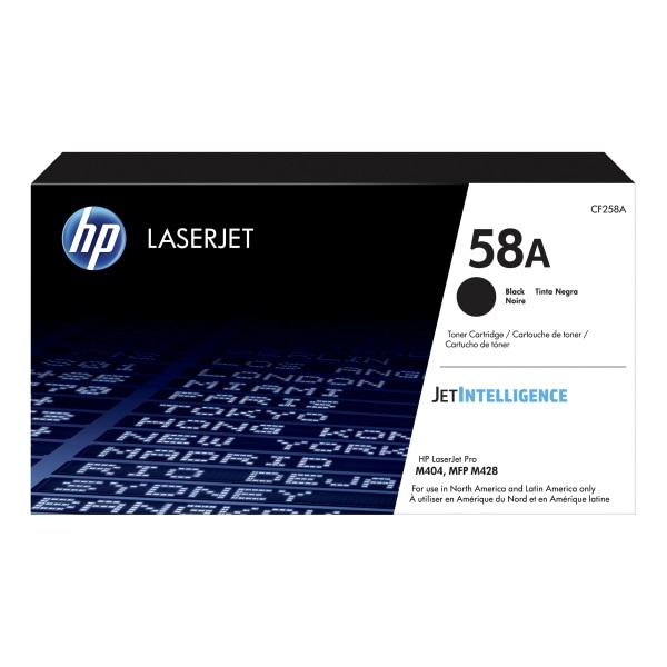 slide 1 of 2, HP Laserjet 58A Black Toner Cartridge (Cf258A), 1 ct