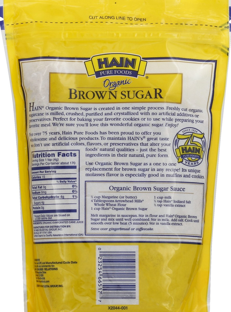 slide 6 of 6, Hain Pure Foods Org Brown Sugar, 24 oz