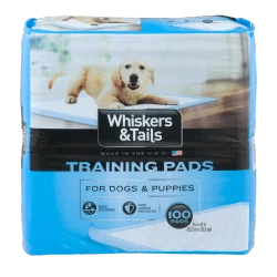 Whiskers & Tails Training Pads for Dogs & Puppies - 100 Ct